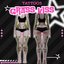 (J:)πΏ Grass Kiss Tatts | Vrbase Egirl