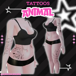 (J:)π Animal Tatts | Vrbase Egirl