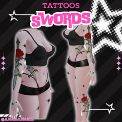 (J:)⚔️ Swords Tatts | Vrbase Egirl