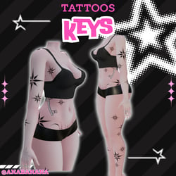 (J:)🔑 Keys Tatts | Vrbase Egirl