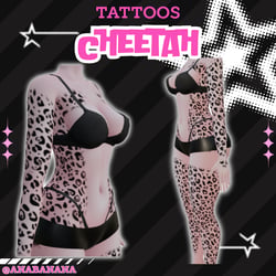 (J:)π Cheetah Skin Tatts | Vrbase Egirl