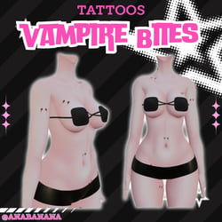 (J:)🧛 Vampire Bites Tatts | Vrbase Egirl