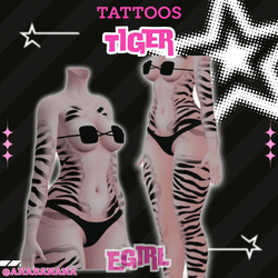 (J:)🐅 Tiger Tatts | Egirl + Akii V1 + Zinfit F/M