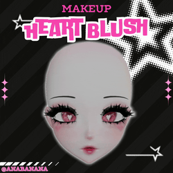 (J:)❤️ Heart Blush Makeup | Cici + Starlight