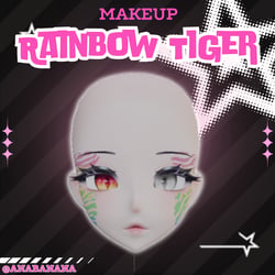 🌈 Rainbow Tiger Makeup | Cici