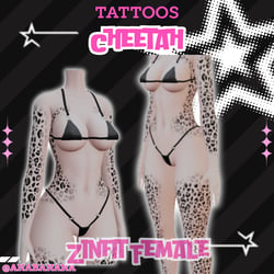 🐆 Cheetah Tatts | Zinfit Female