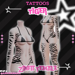 🐅 Tiger Tatts | Zinfit Female