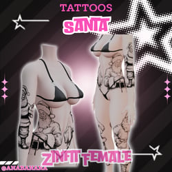 🎅 Santa Tatts | Zinfit Female