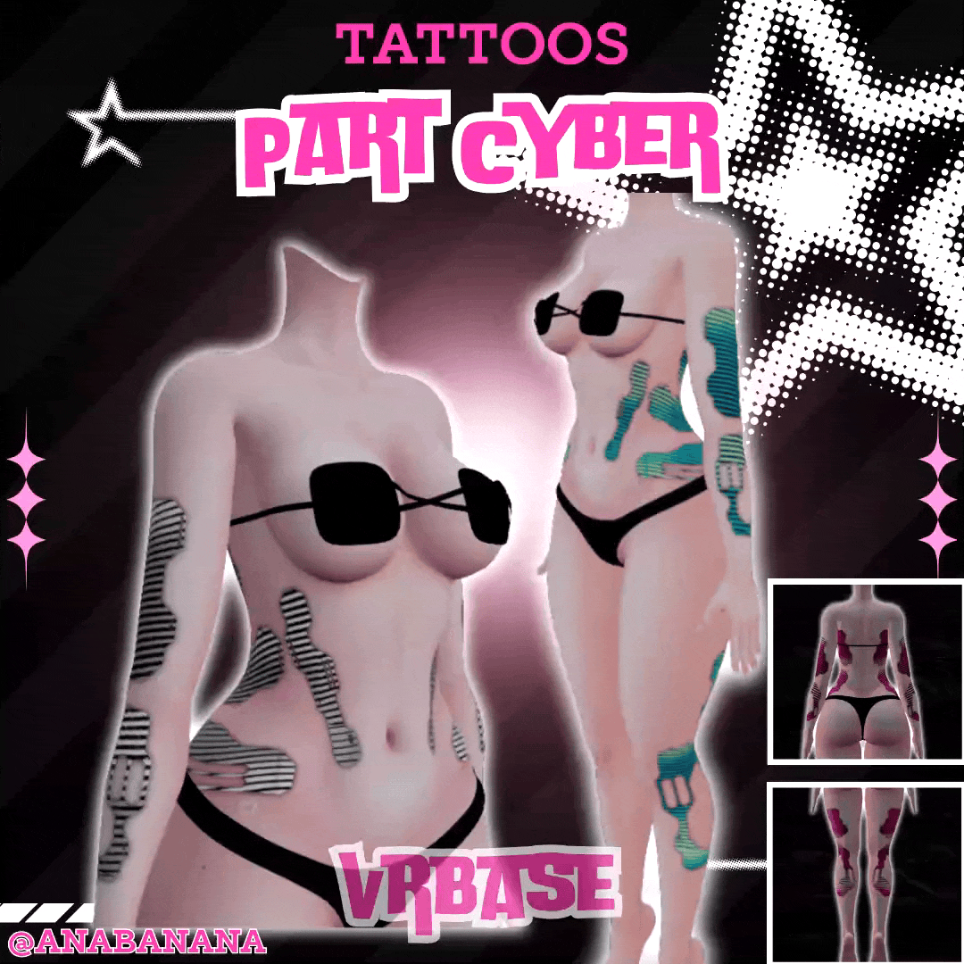 (J) : ð€ Part Cyber Tatts | Multi-Base Compatible