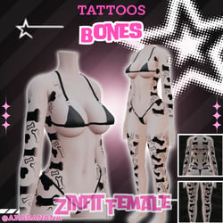 🦴 Bones Tatts | Zinfit Female 