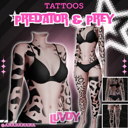 😇 Predator & Prey Tatts | Luvdy