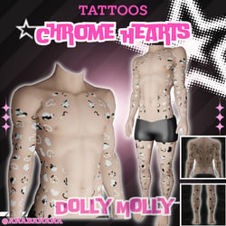 🤍 Chrome Hearts Tatts | Dolly Molly
