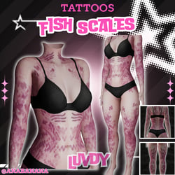 🐠 Fish Scales Tatts | Luvdy