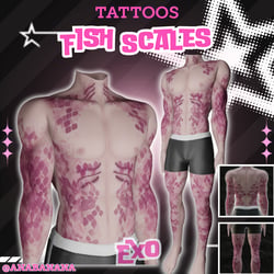 🐠 Fish Scales Tatts | Exo