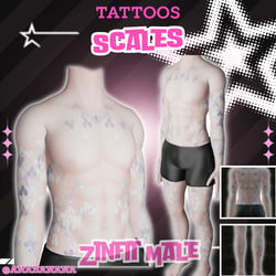 🐟 Scales Tatts | Zinfit Male