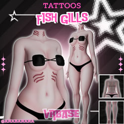 🦈 Fish Gills Tatts | Vrbase