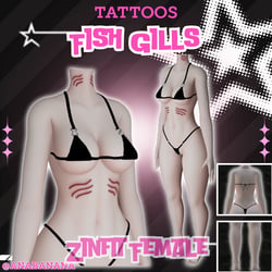 ðŠ Fish Gills Tatts | Zinfit Female