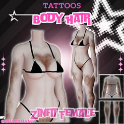 💈 Body Hair Tatts | Zinfit Female