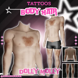 💈 Body Hair Tatts | Dolly Molly