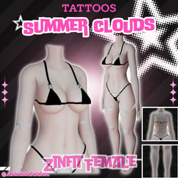 ☁️ Summer Clouds Tatts | Zinfit Female