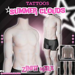 ☁️ Summer Clouds Tatts | Zinfit Male