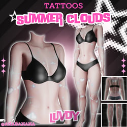 ☁️ Summer Clouds Tatts | Luvdy