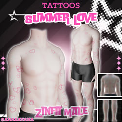 ❤️ Summer Love Tatts | Zinfit Male