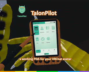Talon Pilot: a working PDA for your VRChat avatar