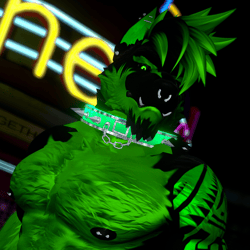 Green Neon Wolfman Texture