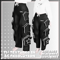 Unisex y2k Star Pants