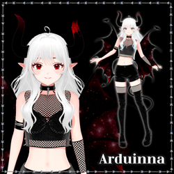 Arduinna – Dark Elf Devil Outfit
