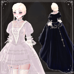 Evelune Fantasy Dress Set for ZinPia / E-Girl Body