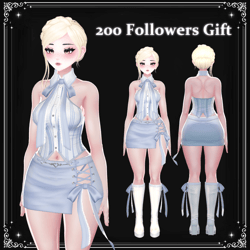 Ribbon Mini Outfit Set for ZinPia / E-Girl Body [FREE] — 200 Followers Gift