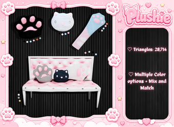 Plush Kitty Couch