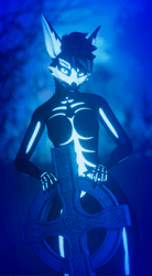 Skeleton- Maned Wolf (Halloween Texture)