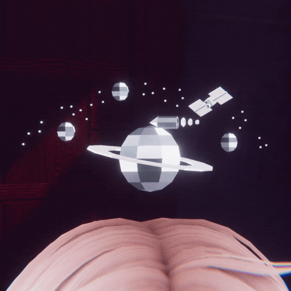 Metallic Space Universe | Planets, Stars, Rocket & Satellite (VRCFury Install)