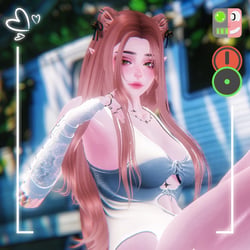 Sarah | Face Tracking & Gogo Loco & SPS | Optimized Goth Cat VRChat Avatar