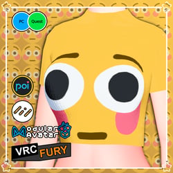 Flush Emoji Outfit ~ Panda Female Base v2