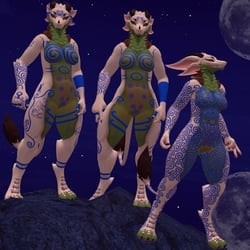 Pictish Tattoo Set for Origin Avatar (VRChat decal textures 4k)
