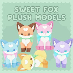 Sweet Fox Plush Models