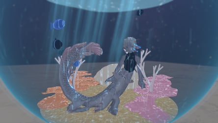 Mermaid Fishbowl - Giant Fishbowl Gimmick for VRChat