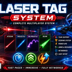 VRChat Laser Tag Plug n Play World Asset