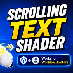 VRChat Scrolling Text & Images Material | Avatars & Worlds