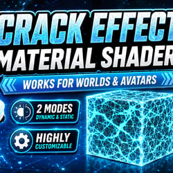 VRChat Crack Effect Material | Avatars & Worlds