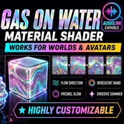 VRChat Gas on Water Effect Material | Avatar & Worlds