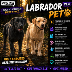 VRChat Labrador World Pet