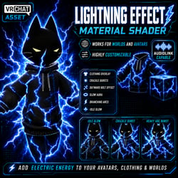 VRChat Lightning Effect Material | Avatar & Worlds