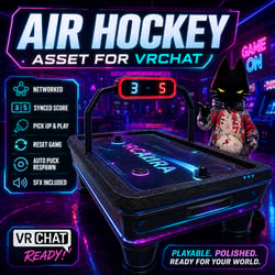 VRChat Air Hockey Game Table