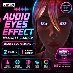 VRChat Audio Eyes Effect Material Shader