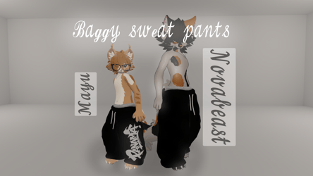 Baggy sweat pants for Novabeast and Mayu